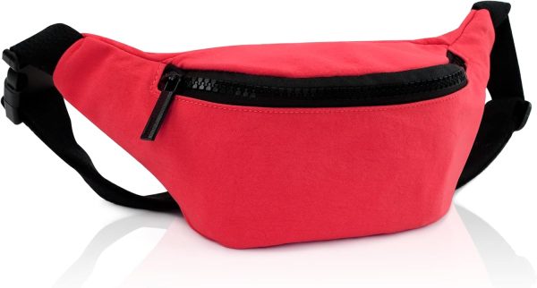 Fanny Pack for Kids,Adjustable Waist Bag for Kids Boys Girls,Cute Fashionable Waist Pack Children's Bum Bag,Sports Workout Traveling Running Carrying Phones Mini Bags (Red)