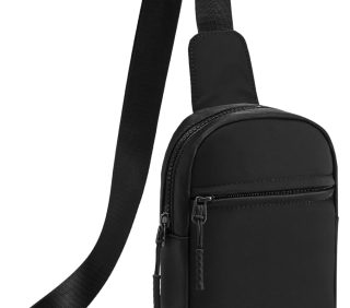 Small Sling Bag for Women and Men, Crossbody Bags Trendy Fanny Packs Chest Bag with Extended Strap
